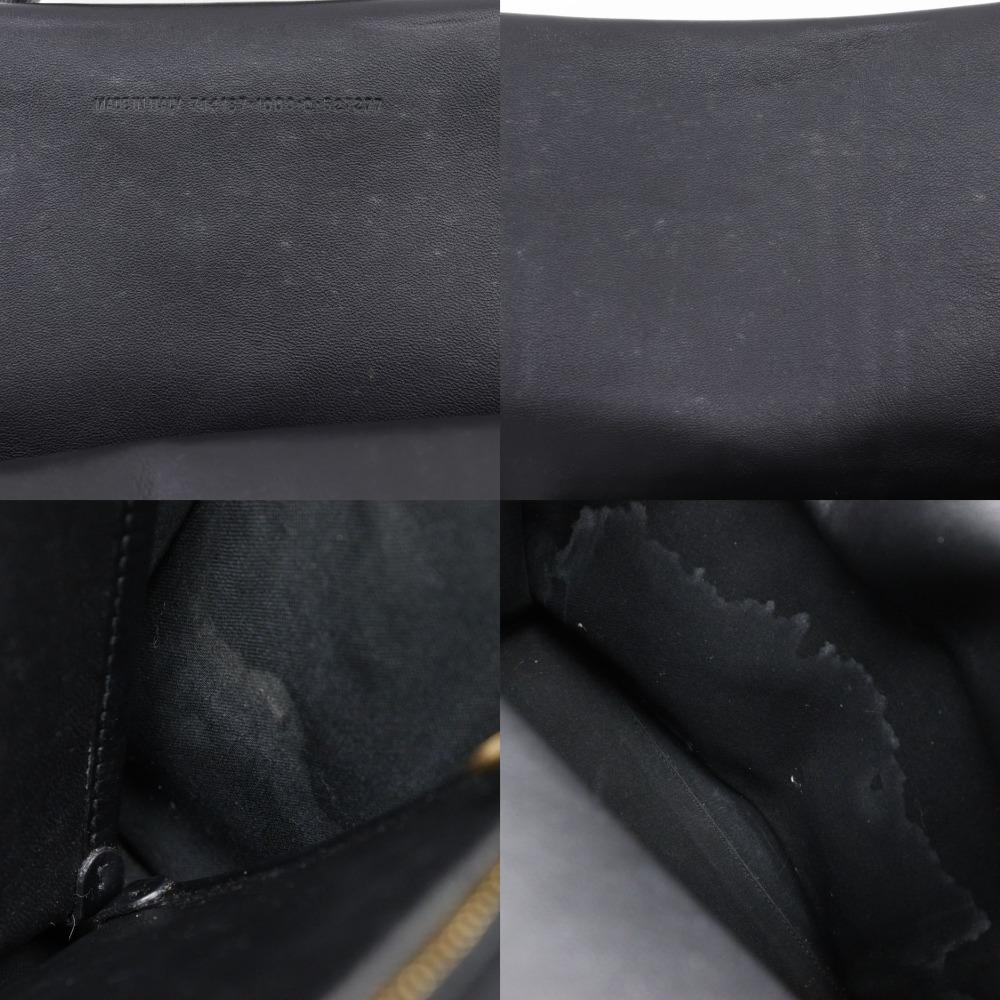 Balenciaga Hardware Handtasche 714187 BB Monogramm schwarzes Leder Unisex Gebraucht