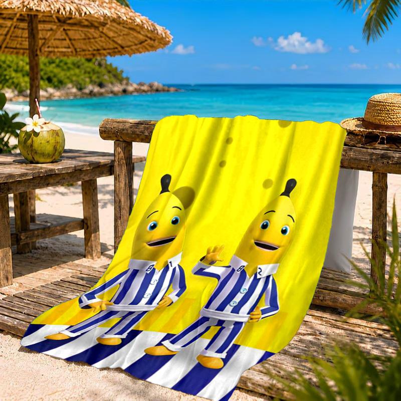 Bananas In Pyjamas Classic Beach Towel, Quick-drying, Easy to Care for, Suitable for Both Fitness and Beach Vacations,Sports Essential