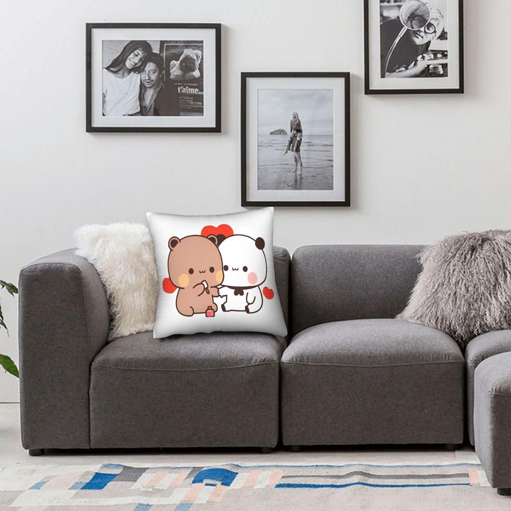 Bubu und Dudu Kissenbezüge Modischer Kissenbezug für Sofa Schlafzimmer Heimdekoration Individueller Kissenbezug