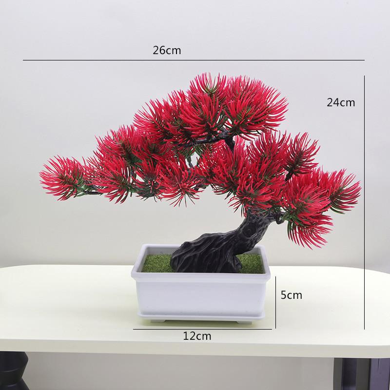 Simulated Scotch Changpai Pine Thuja Sutchuenensis Artificial Green Plant Bonsai