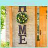 Home Wooden Lemon Door Hanging With Flower Decor For Garden And Style House