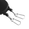 Double Headed Keychain Heavy Duty Retractable Badge Reels-Retractable Keyring with Reel Cord Anti-lost Keys Card-Holder