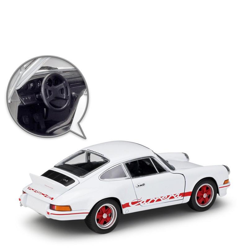 WELLY 1/24 Porsche 911 CARRERA RS 2.7 Alloy Scale Car Model Diecast Metal Static Collection Children Toy Car Vehicles Gift