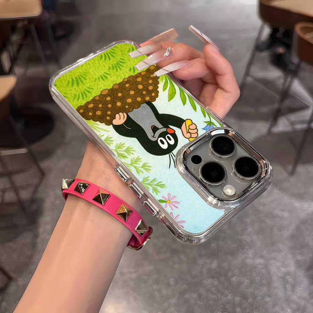 Anime Krtek Phone Case For IPhone 17 Air 16 15 14 13 12 11 Pro Pro Max Plus Transparent Soft Cover
