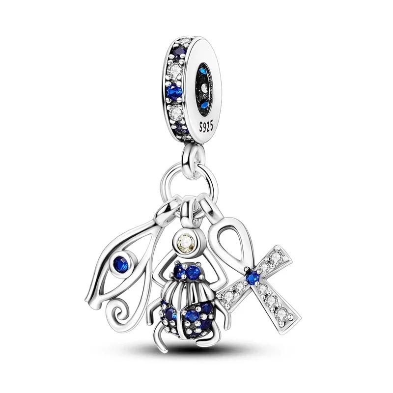 Copper Color Evil Eye Charms Demon Eye Beads For Genuine BraceletandBangle DoItYourself Crafting Fashion Jewellery Gifts