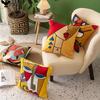 Printed Polyester Picasso Graffiti Art Painting Cushion Cover Cushion Home Decoration Party Car Bedding Sofa