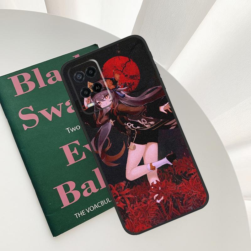 Hu Tao Genshin Impact For OPPO A98 A78 A18 A38 A58 A5 A6 Pro A15 A17 A57 A16 A76 A96 A54 A74 A94 A40 A60 A80 Case