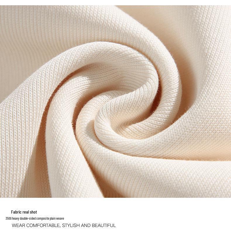 Men's Heavyweight Long Sleeve Polo Shirt - Korean Style, Solid Color, Trendy Unisex Sweater for Spring & Autumn