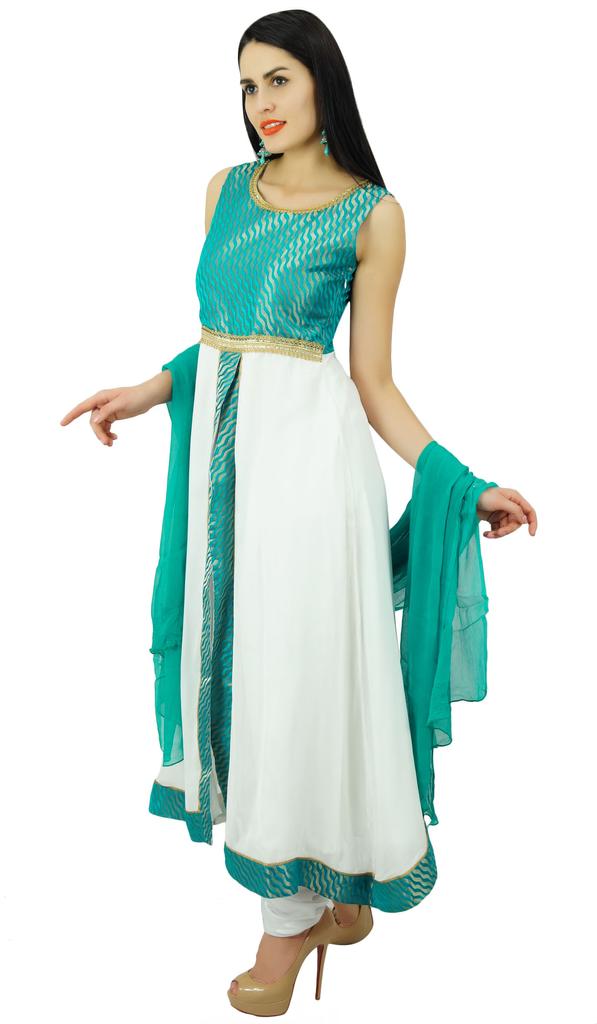 Atasi Womens Readymade Ethnic Kurta Suit With Dupatta Bollywood Salwaar