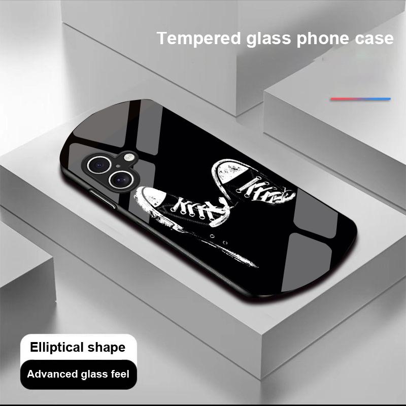 Astronauts Universe For Apple IPhone 16 11 13 15 14 Pro Max 12 Mini 7 8 Plus XR X XS Elliptical Shaped Tempered Glass Phone Case
