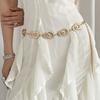 Belly Chain Metal Circular Ring Waist Chain Gold/Silver Dress Belt Chain  Dress Decoration