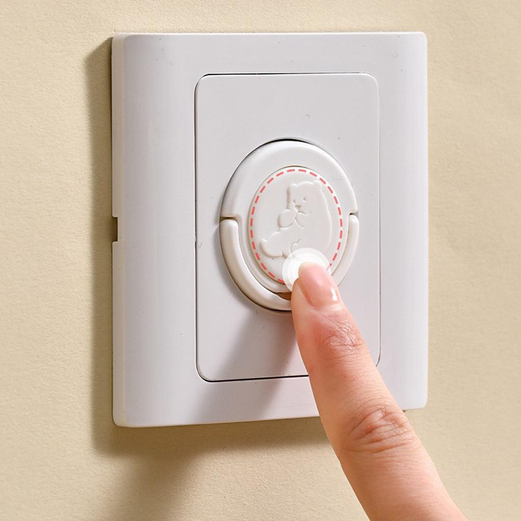 Baby Proof Plug Cover 10 Pieces Socket Protector with Concealed Handle for Toddler Safety Electric Shock Prevention
