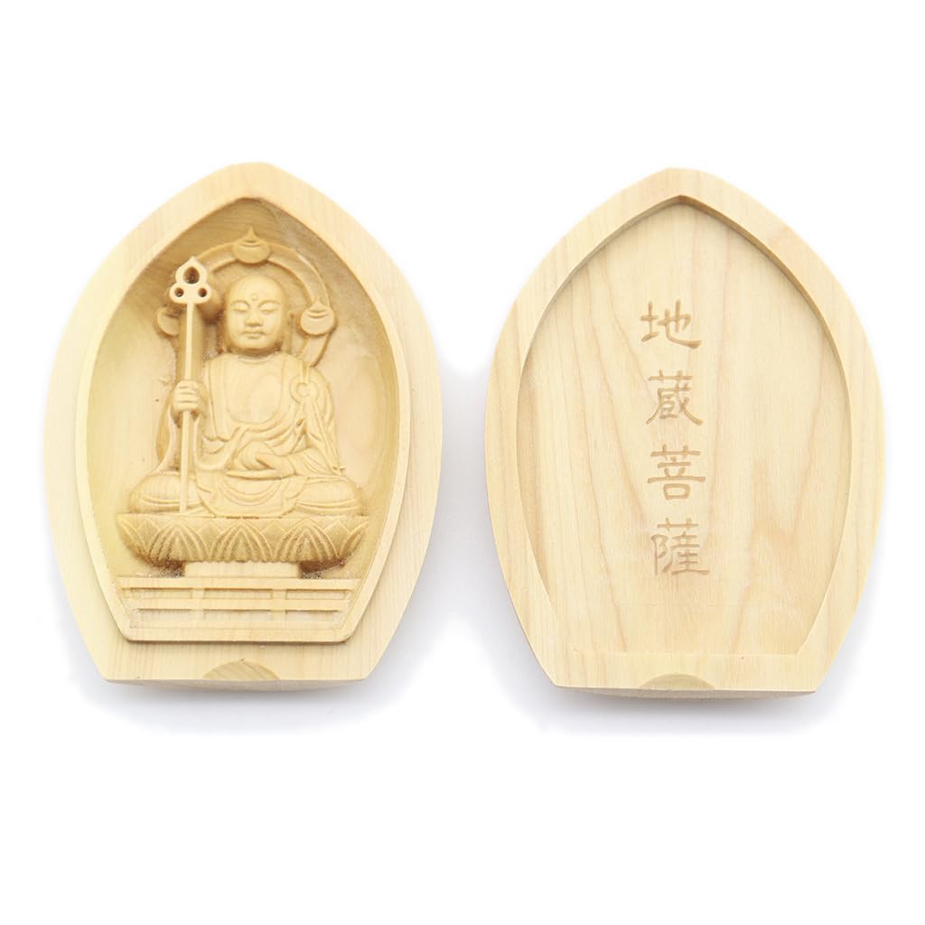 

особая буддийская статуя Дзидзо Бодхисаттвы подставка для благовоний божество-защитник Будды воспитание детей ширина резьба по самшиту 17556 Куриты [божество-защитник]