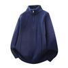 Men's 2025 High-End Wool Half-Zip Sweater - Stand-Up Collar, Solid Color, Autumn/Winter Knit Pullover
