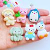 10Pcs New Cute Mini Mixed Cartoon Animals Flat Back Resin Cabochons Scrapbooking DIY Jewelry Craft Decoration Accessorie