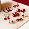 Vintage Luxe Anke La Red 925 Silver Earrings Zircon Studs Minimalist Elegant Fashion Jewelry For Women