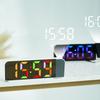 Digital Led Alarm Clock With Rgb Color Projection For Bedroom Decor