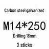 Extra Long Expansion Screws Set - Pull-Out Bolts M6/M8/M10/M12/M14/M16 in Various Sizes (200x250x300x400)