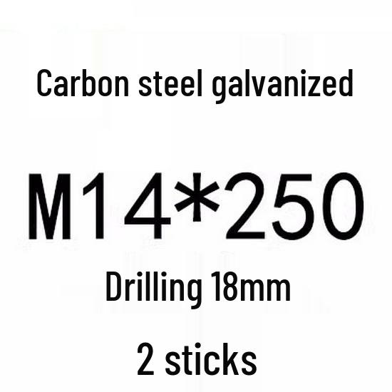 Extra Long Expansion Screws Set - Pull-Out Bolts M6/M8/M10/M12/M14/M16 in Various Sizes (200x250x300x400)