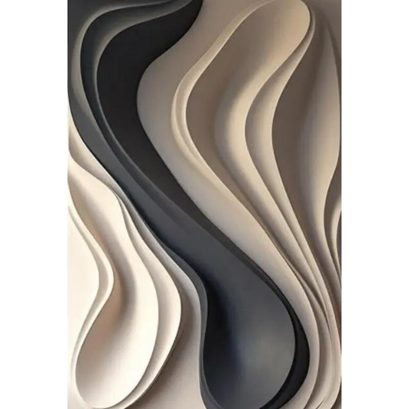 Abstract 3D Vision Textured Wrinkle Minimalist Wall Art Modern Canvas Painting Posters Prints Bedroom Living Room Home Decor