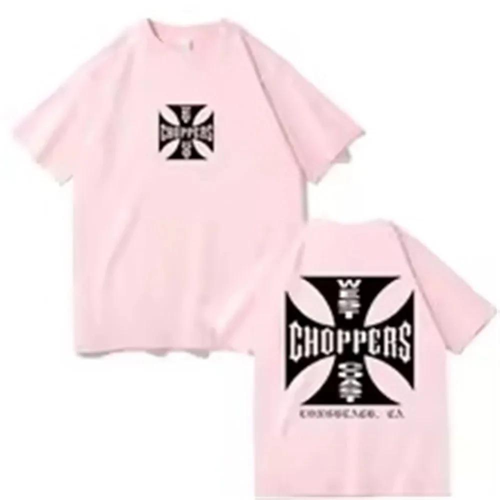

West Coast Choppers Класичний Західноузбережний Залізний Хрест Темно-синя Вінтажна Прана Прана Oversize Вуличний Футболка L