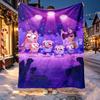 Bluey Pattern Blanket for Home Decoration, Bed, Sofa, Car Travel, Camping, Suitable for All Seasons, Birthday Christmas Gift