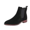 Large Size Velvet Chelsea British Casual High Top Leather Shoes Short Boots Martin Boots