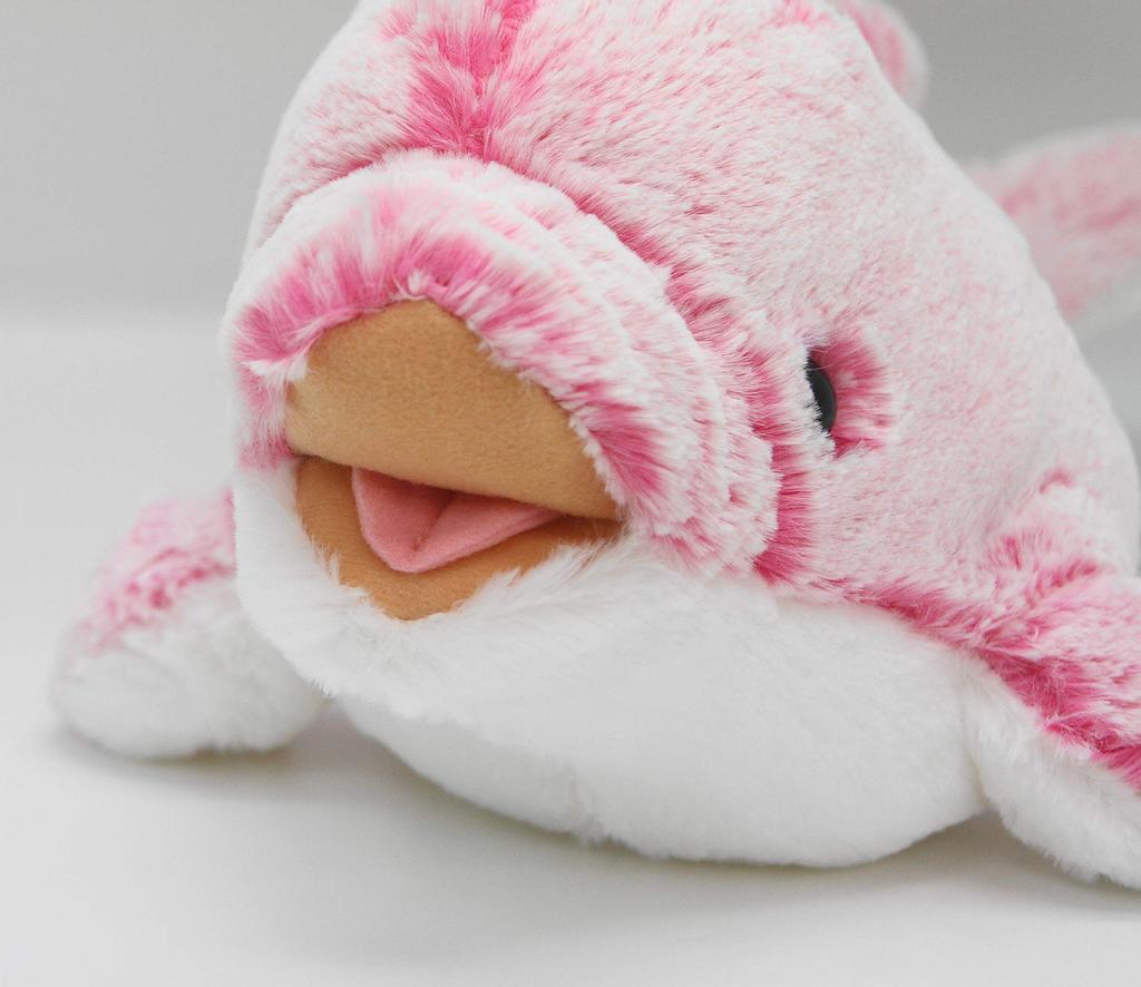 Aurora World Powder Kids Dolphin Plush Toy, Pink