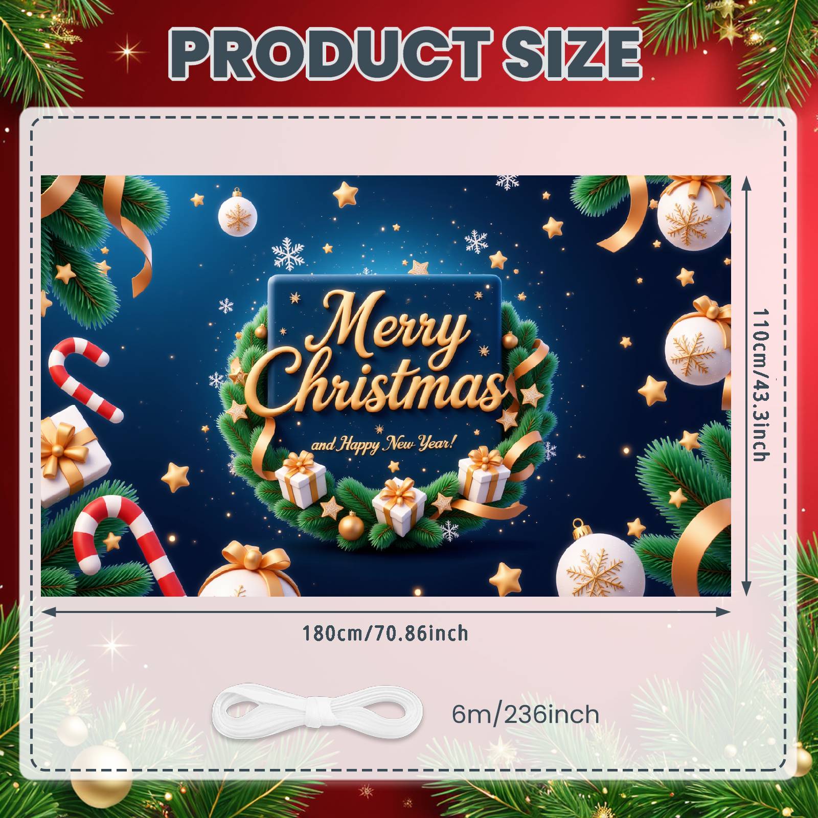 

Xmas Background Sparkling Lights Festive Banner Winter Celebration Display Snowflake Design Noel Background For Holiday Family