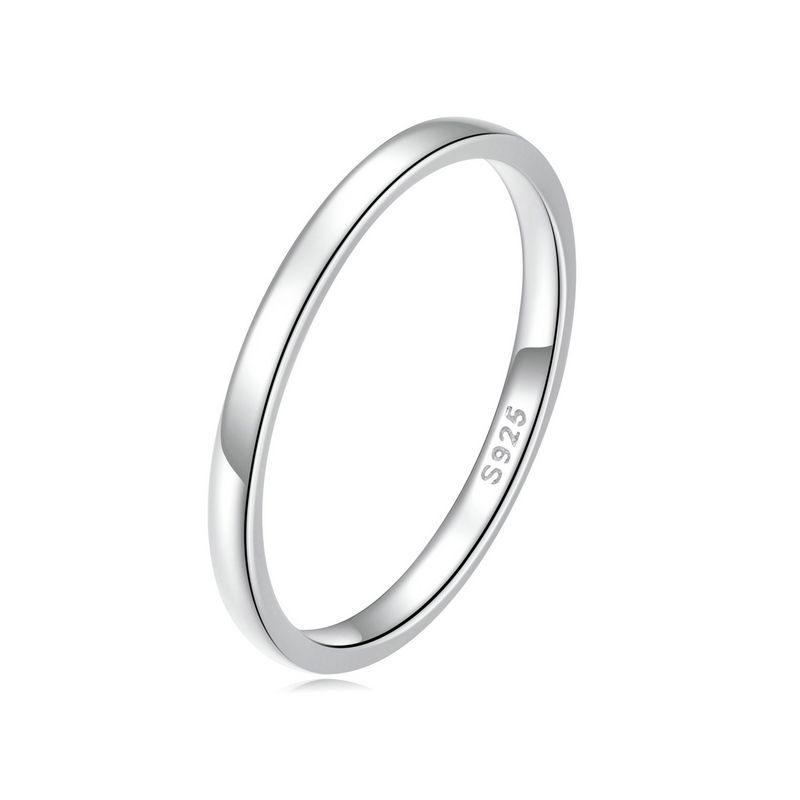925 Sterling Silver Simple Rings for Women Wedding Engagement Heart Rings with Zircon  Female Jewelry 2025