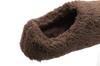 Warm Room Slippers with Size M [mianshe] Heels, Unisex, Fluffy, Lightweight, Washable, Brown,