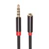 3.5mm Universal Mobile Phone PC Audio Male to Female Extension Woven Net Cable
