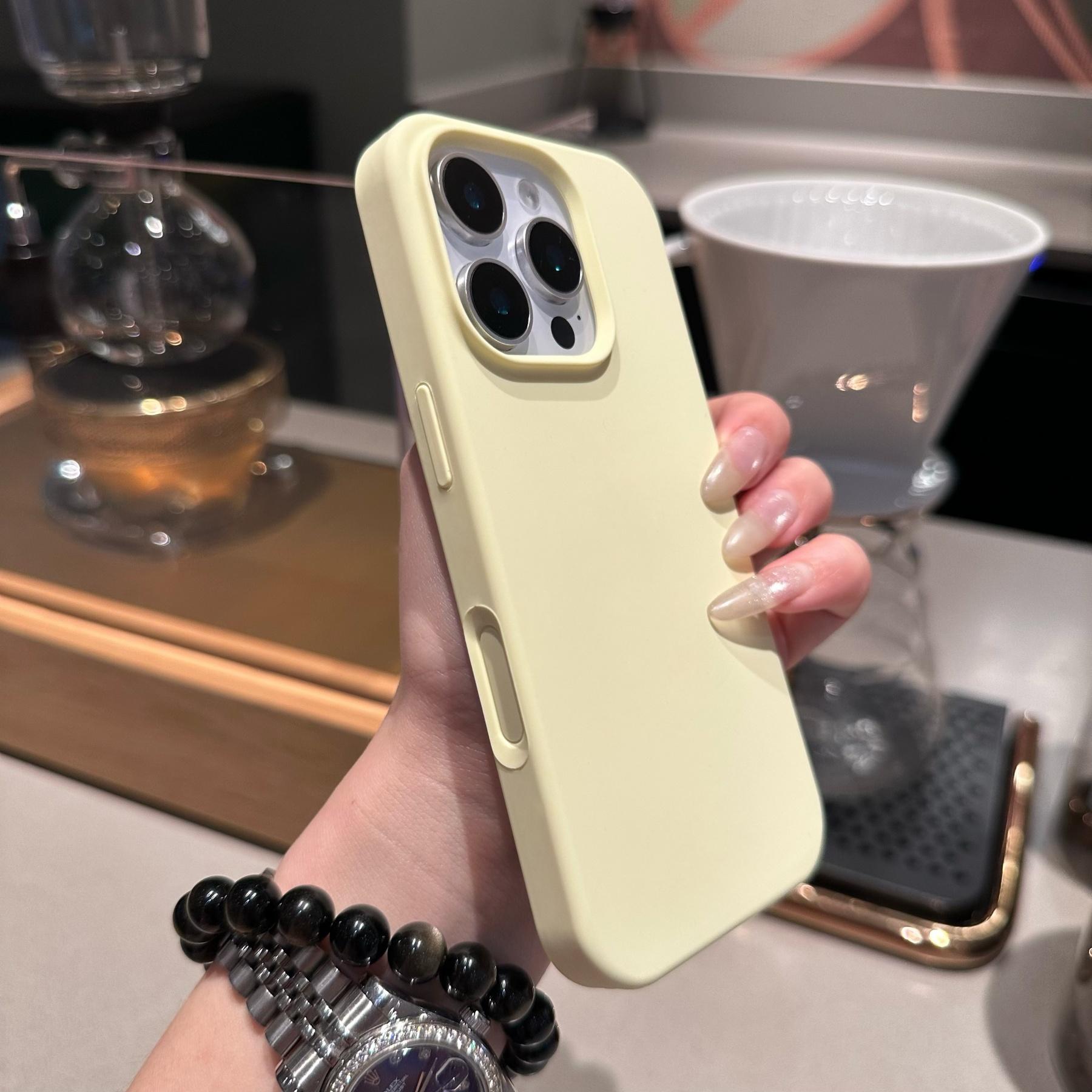 

Красочные силиконовые чехлы для iPhone 11, 12, 13, 14, 15, 16 серии — сочетание защиты и стиля. iPhone 14 Pro слоновая кость