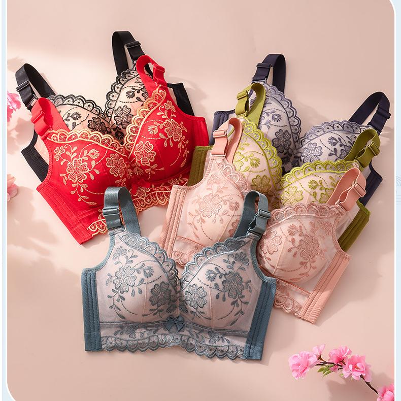 Gather Bra Women's Anti Sagging Bra Adjusted Bra Without Steel Ring Bra