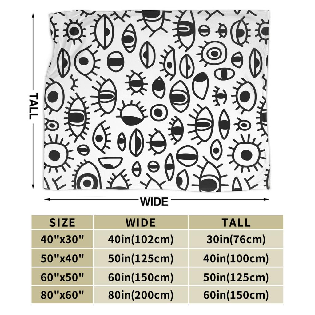 Eye Pattern Blanket Quality Soft  Throw Blanket Winter Kids Adult Home Decor Fluffy Bedspread