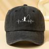 Spring and Summer Baseball Caps Men's and Women's Printed Soft Top Ins Versatile Washed Old Sunshade Cap Batch