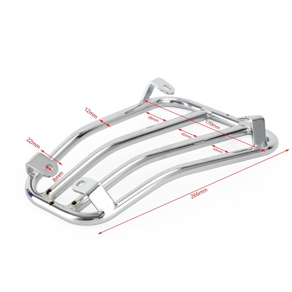 Floor Board Rack Carrier Mount Chrome For Vespa Primavera Sprint 50 125 150