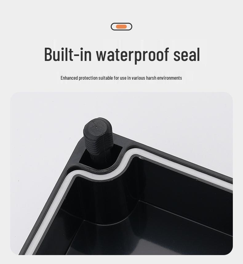 Transparent Waterproof ABS Plastic Junction Box for Indoor/Outdoor Power Supply & Monitor