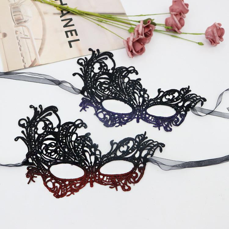 Princess Lace Phoenix Mask With Glitter And Gradient Colors For Halloween Costume Party