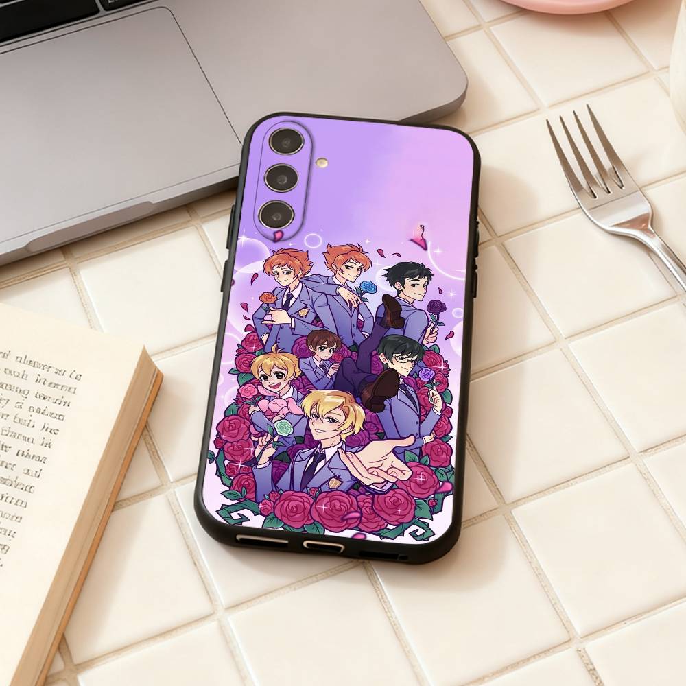 O-Ouran High School Anime Host C-Club Handyhülle Für Samsung Galaxy A73,A72,A71,A70,A53,A52,A51,Andere Weiche Schwarze Hülle