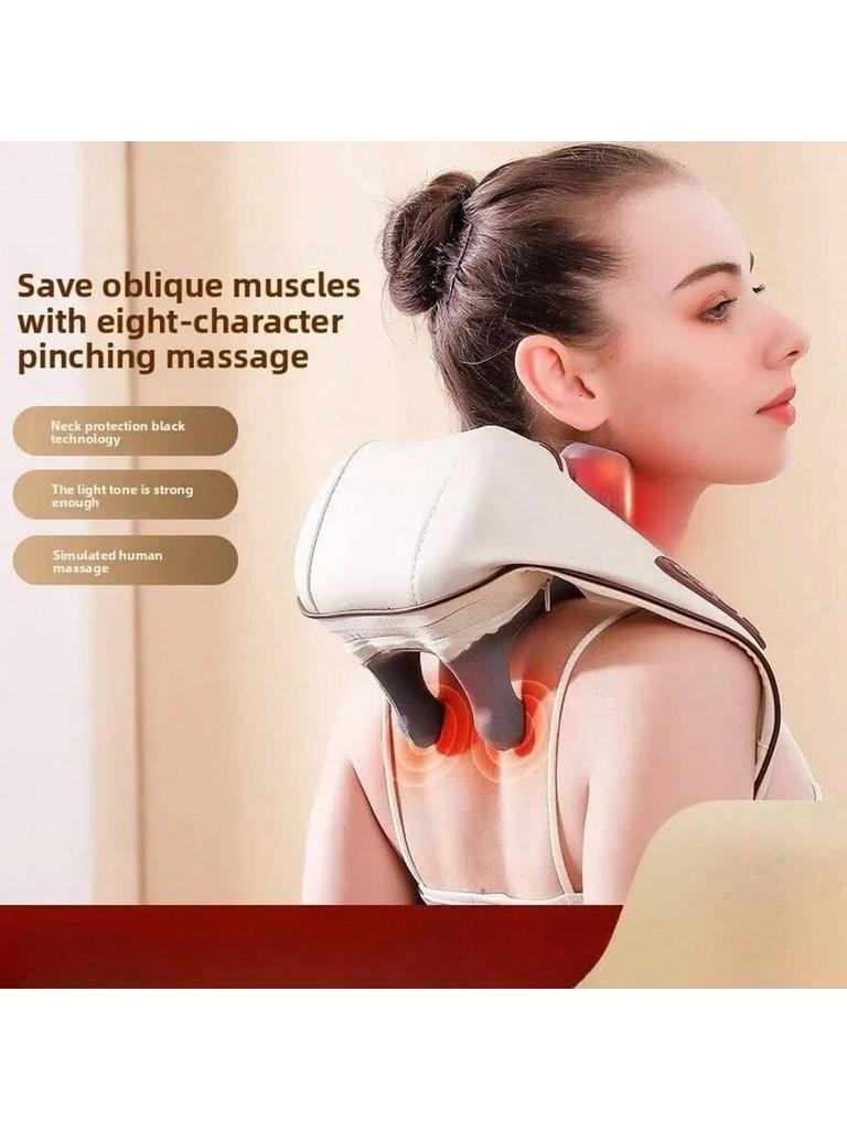 2026 NewBrushless Motor Neck And Shoulder Massager Wireless ShoulderAnd Back Kneading Massage Shawl Neck Masajeador Rechargeable