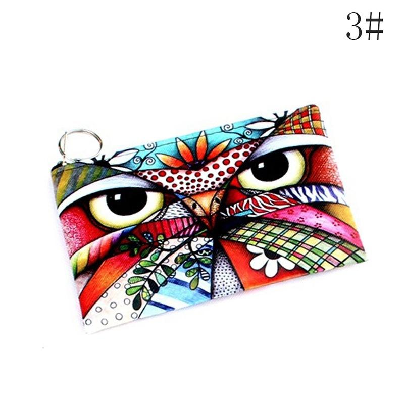Owl Elephant giraffes Print coin purse,Ladies clutch change purse,Women cartoon zero wallet,Female Zi