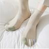 Haruyang Men's Anti-odor Toe Socks 5-Pair Set