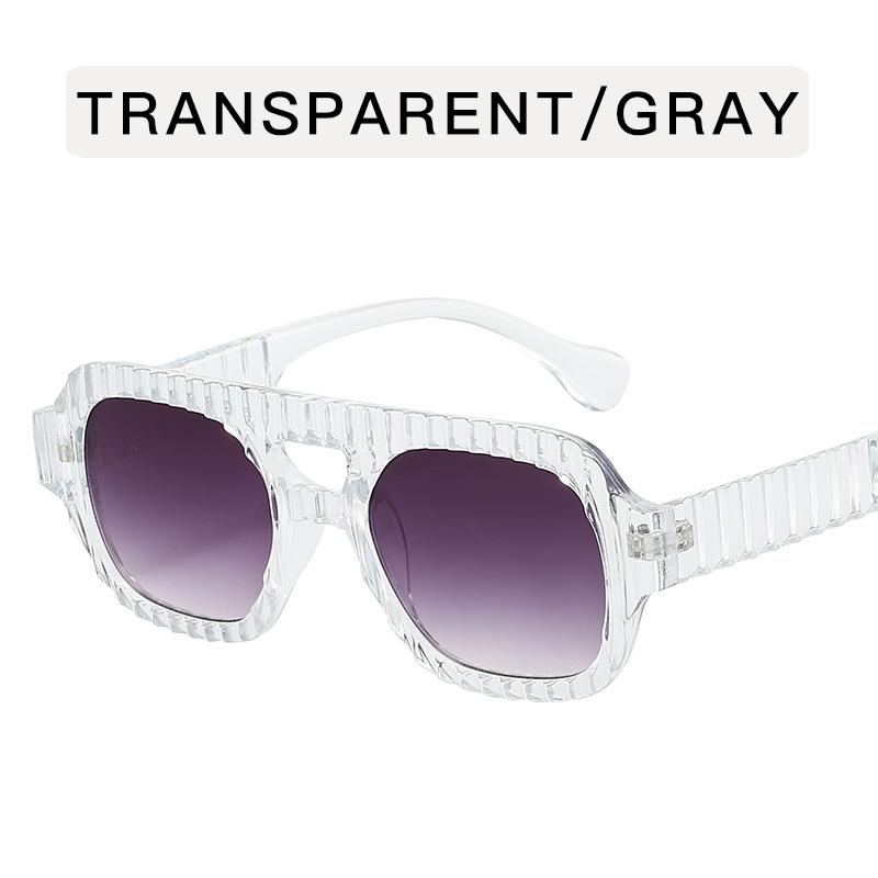 Vintage Stylish Sun Glasses for Women Double Bridge Anti-glare Sunglasses Women European American Style Men’s Sunglass