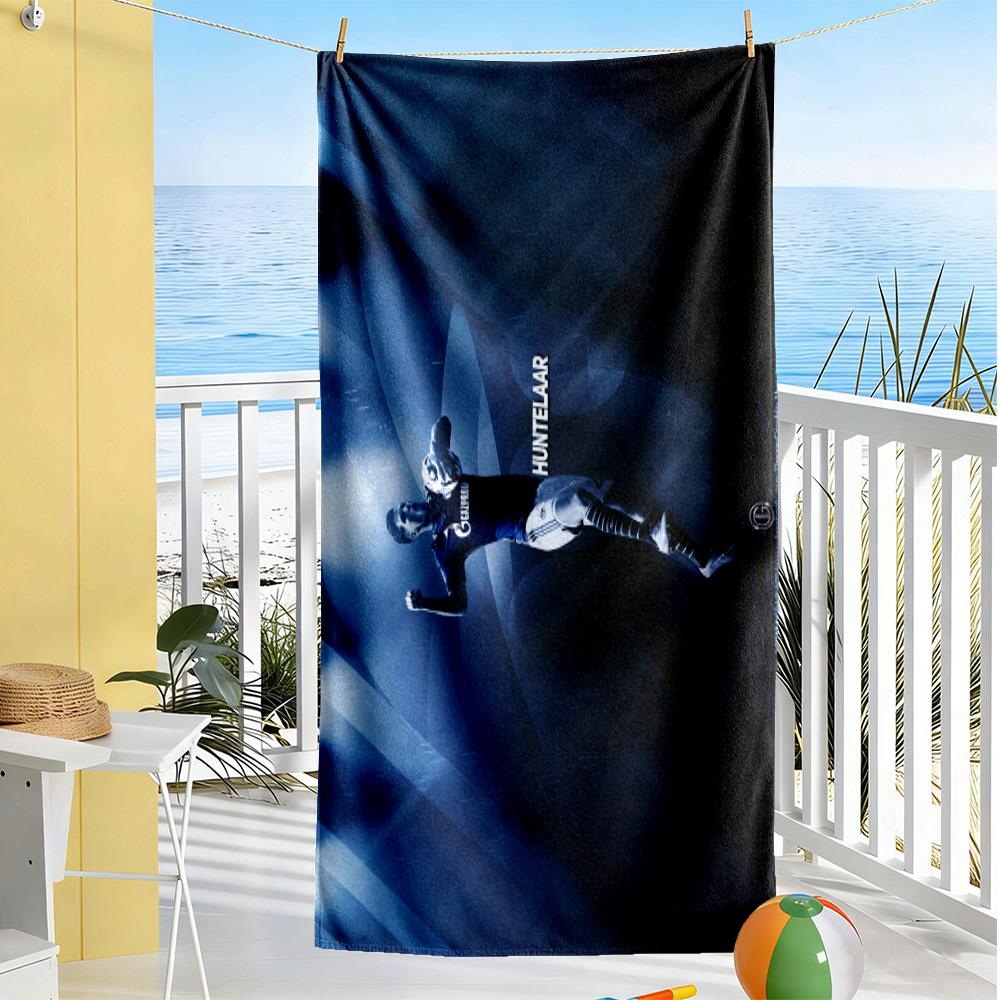 Player Celebrates Victory Moment Beach Towel Super Soft Microfiber Quickdry Fabric Comfortable Lightweight