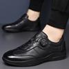 Fashion Men Genuine Leather Casual Shoes Fashion Business Men Shoes Comfort Slip on Male Loafers Platform Leather Work Shoes Big Size 45