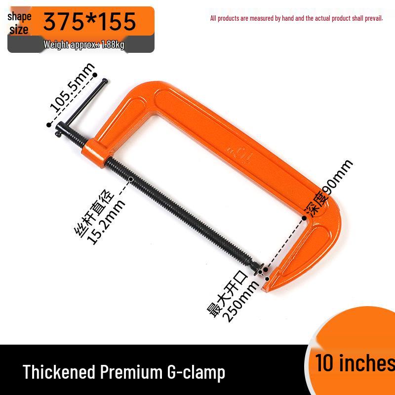 Heavy Duty Quick-Fix Woodworking Clamps: F-Clamp, G-Clamp, G-Type, Hose Clamp, Panel Clamp