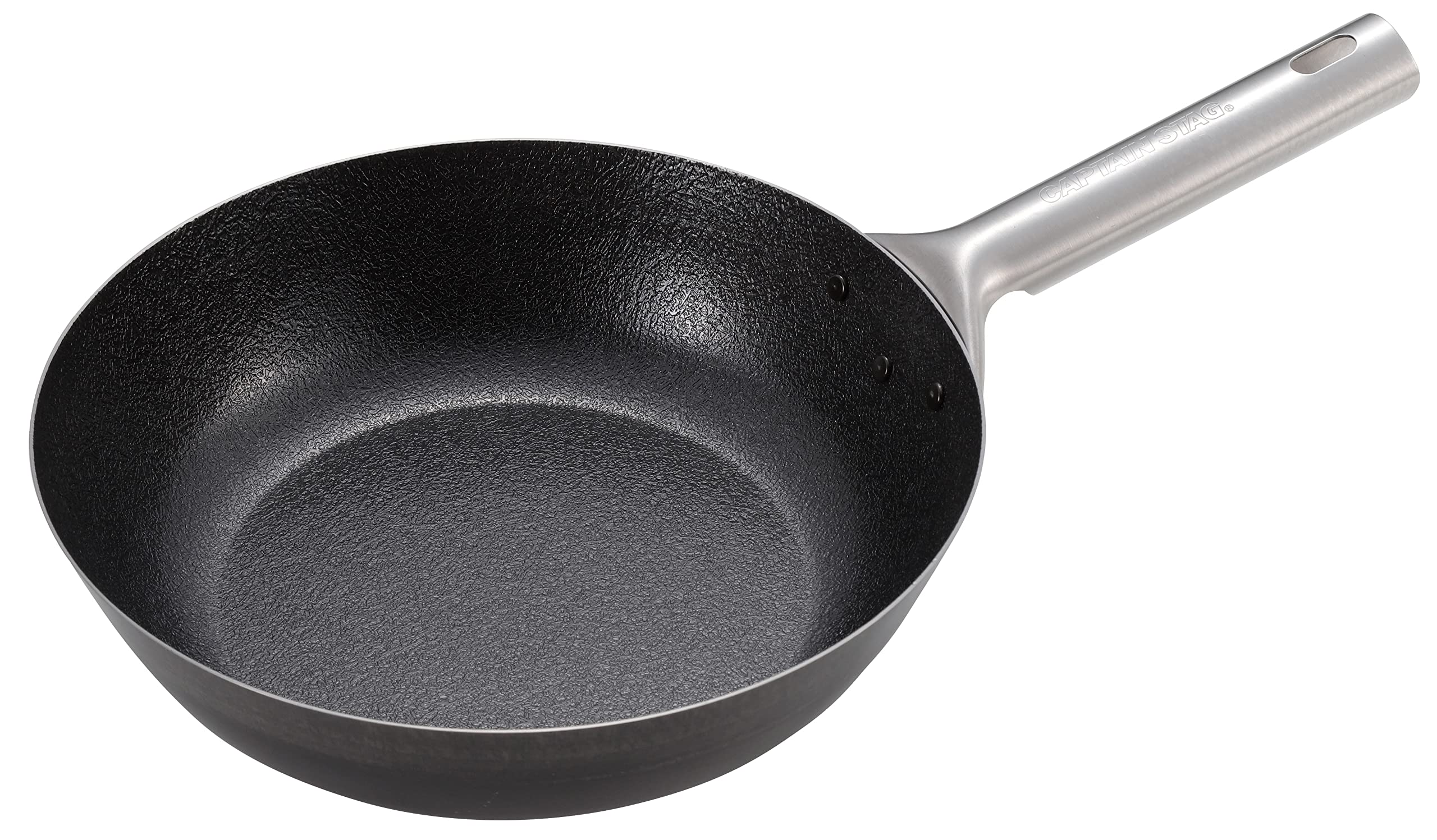 

Сковорода Captain Stag Frying Authentic Сделано в черном (КАПИТАН ОЛЕНЬ) UG-1577 Сковорода, Fiberline, Сковорода для жарки, 24см, Железо, Япония, чёрный