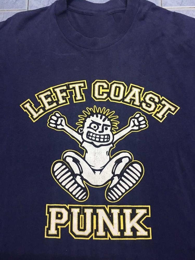 

MXPX Left Coast Punk Navy Cotton T-Shirt Unisex Tee Size S-4XL BO738 Unisex T-Shirt S разноцветный