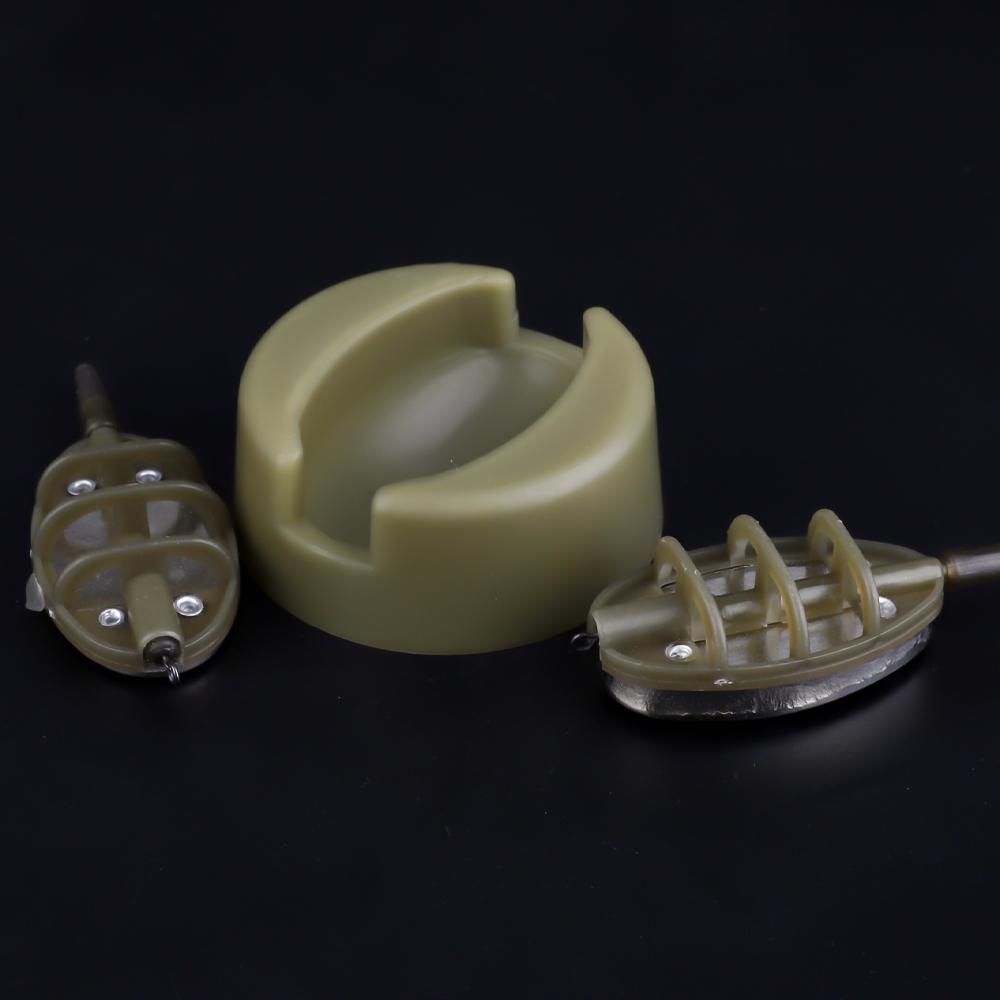 FTK 4 Stück 30g-60g Köderhalter Köderhalter Werkzeugset Serie Karpfenfischen Futterkorb Form Karpfenköder-Werkzeug Schnellwechsel-Formen